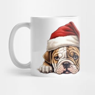 Christmas Peeking Puppy Mug